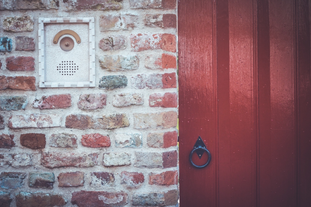 intercom system outside a valuable property