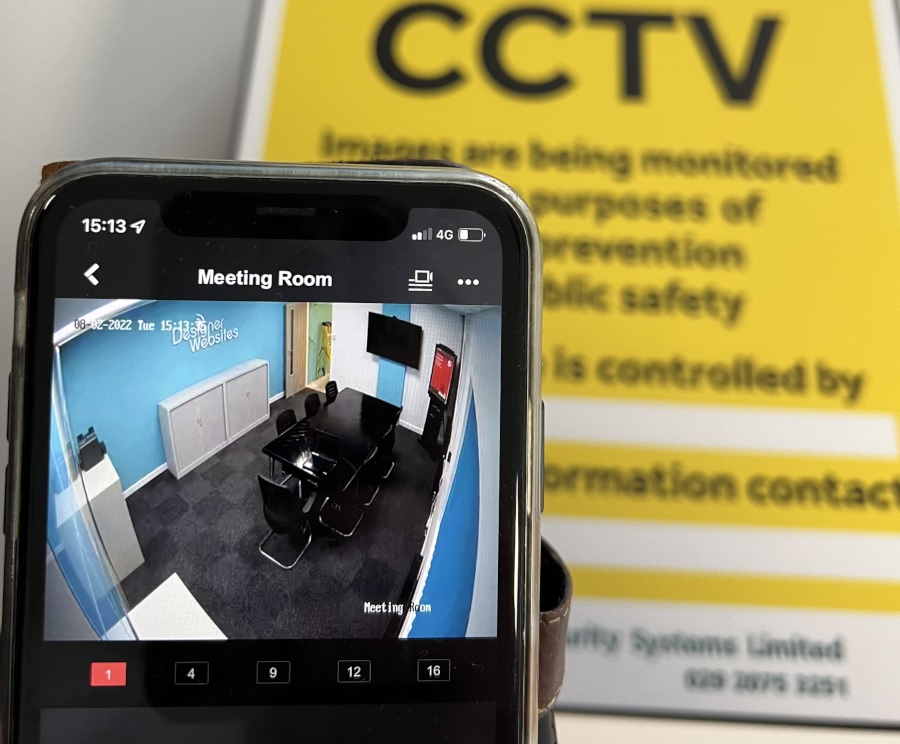 Viewing CCTV camera footage on smartphone